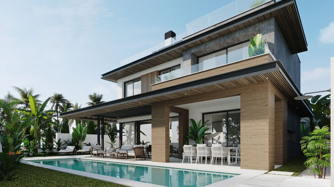 Bali Villas, exclusivity, sustainability, and luxury services in the privileged area of La Cala de Mijas.