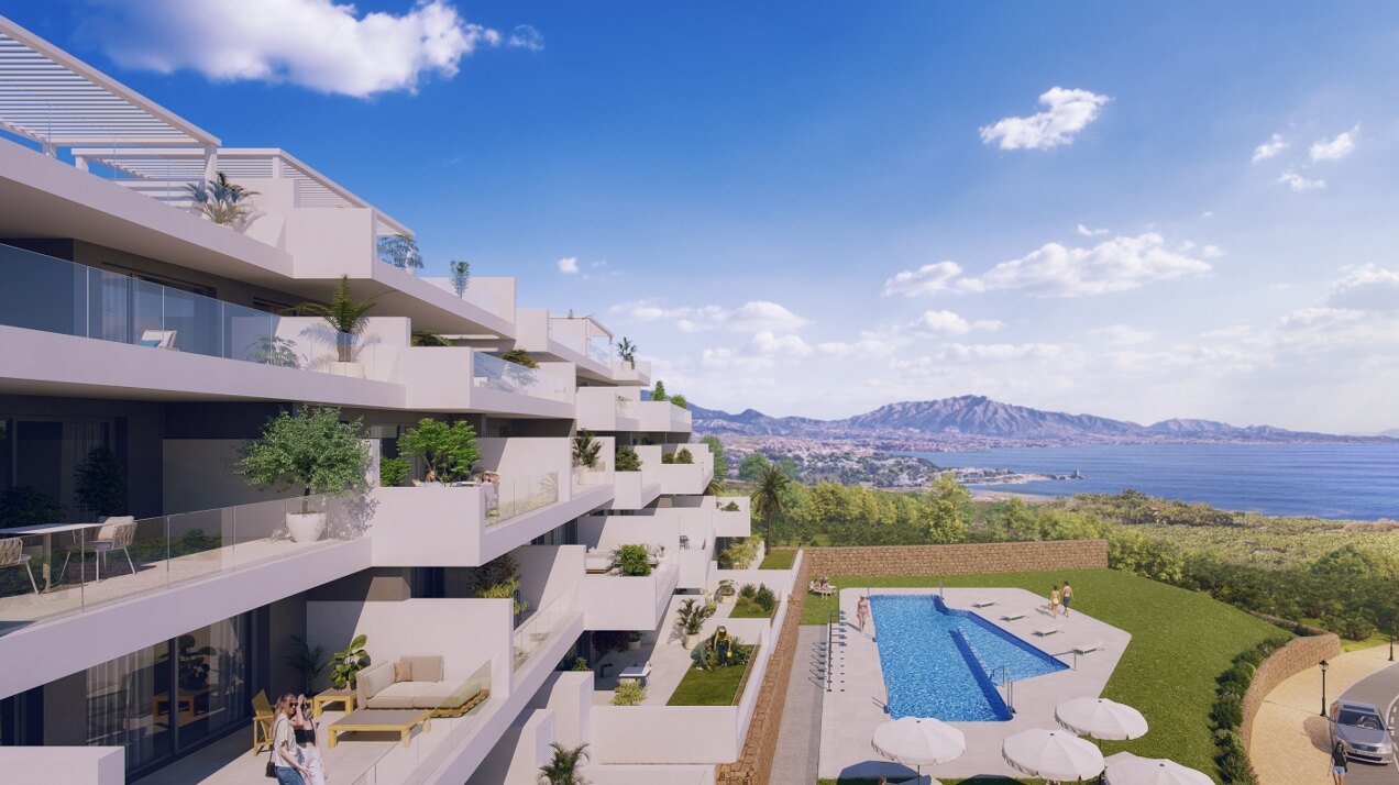Pure Sun Residences, modern design apartments and penthouses in Manilva