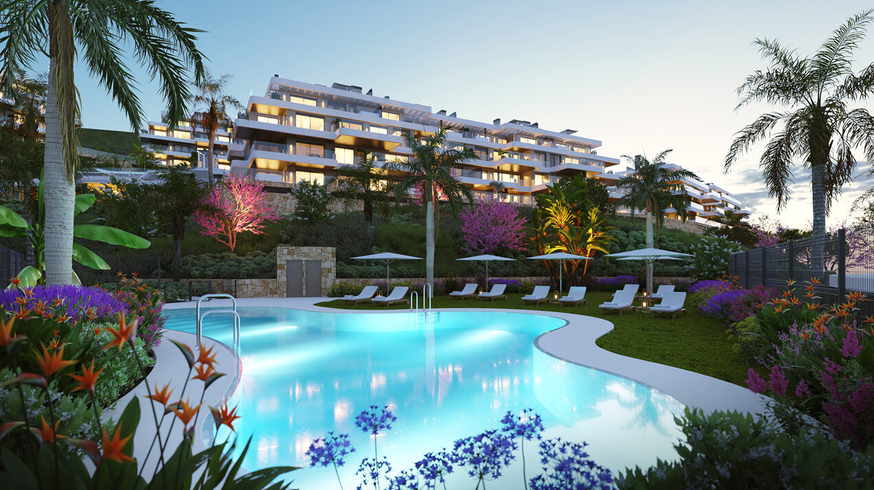 Calanova Collection, spacious and elegant apartments close to golf course in Mijas