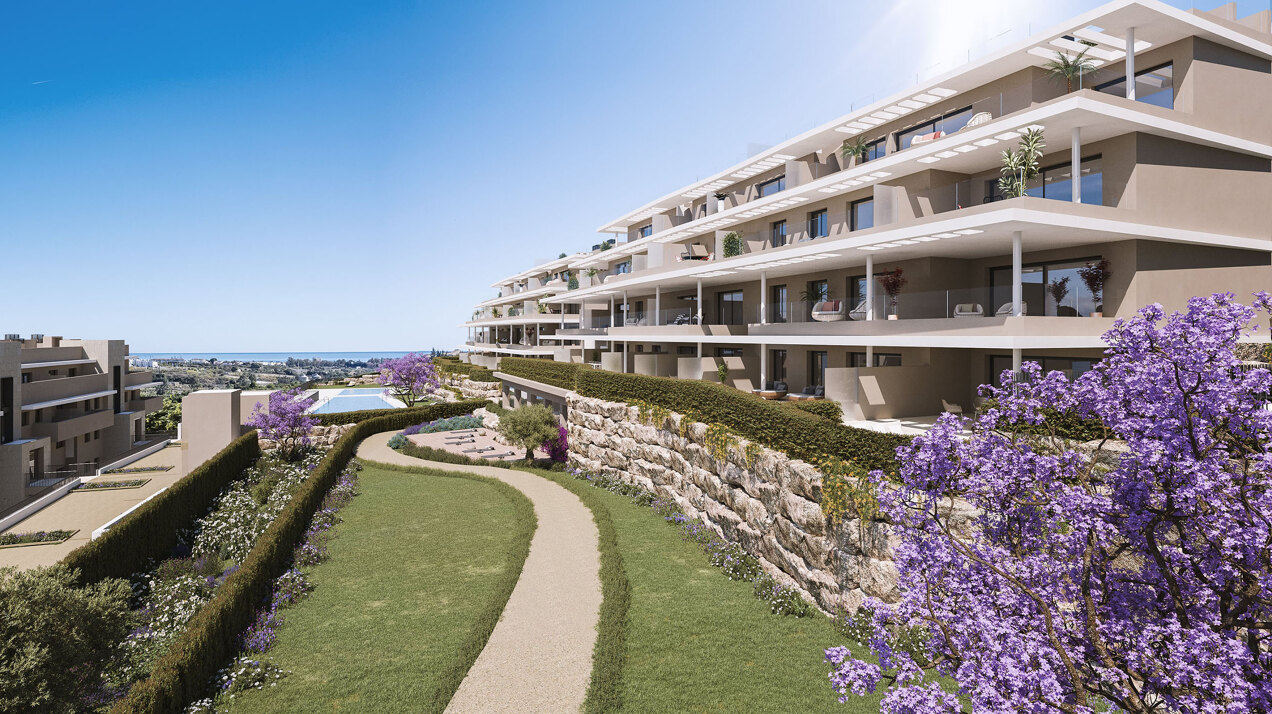 Capri, elegant apartments and penthouses overlooking the Mediterranean sea in Estepona