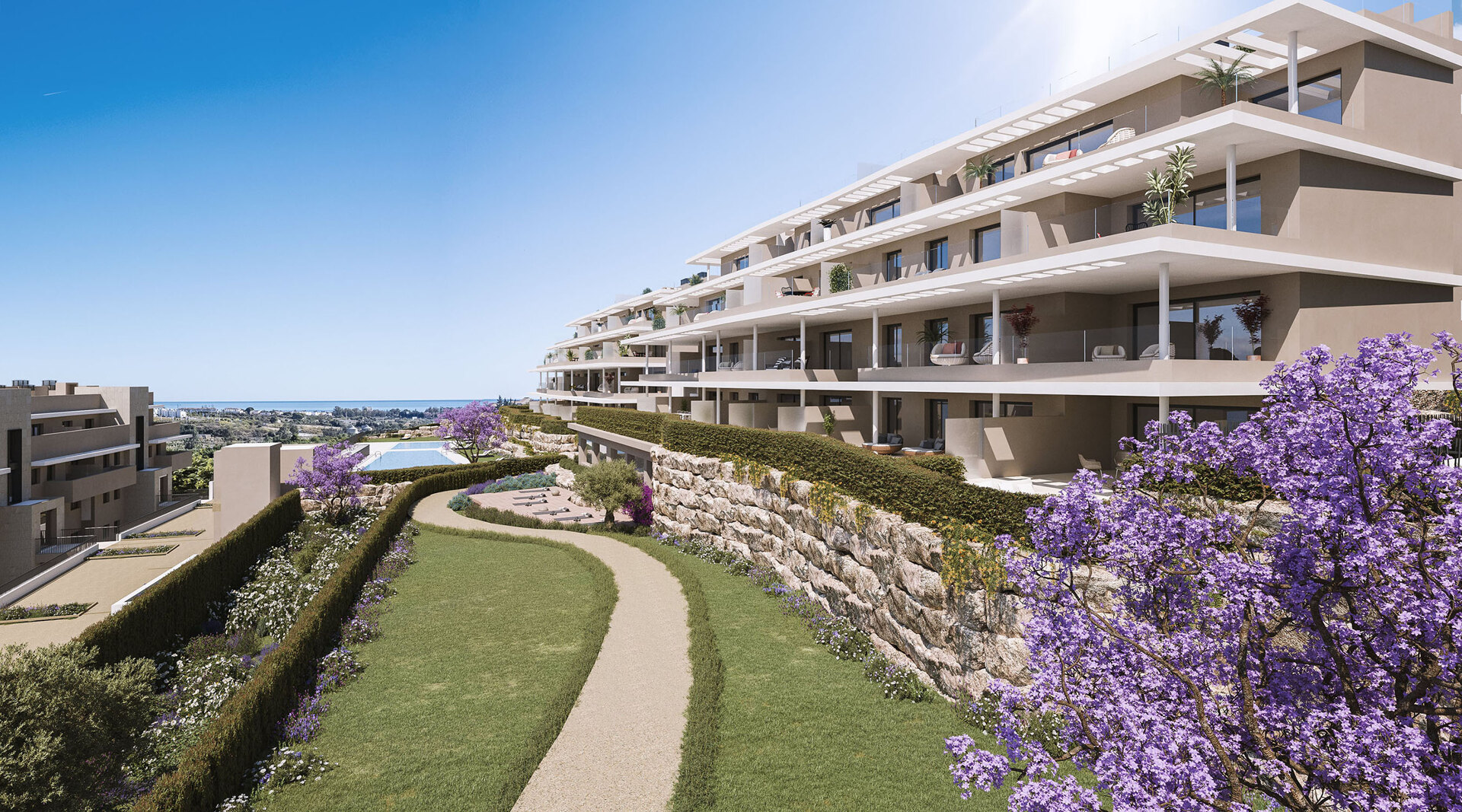 Capri, elegant apartments and penthouses overlooking the Mediterranean sea in Estepona