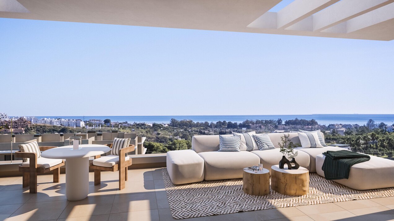 Capri, elegant apartments and penthouses overlooking the Mediterranean sea in Estepona