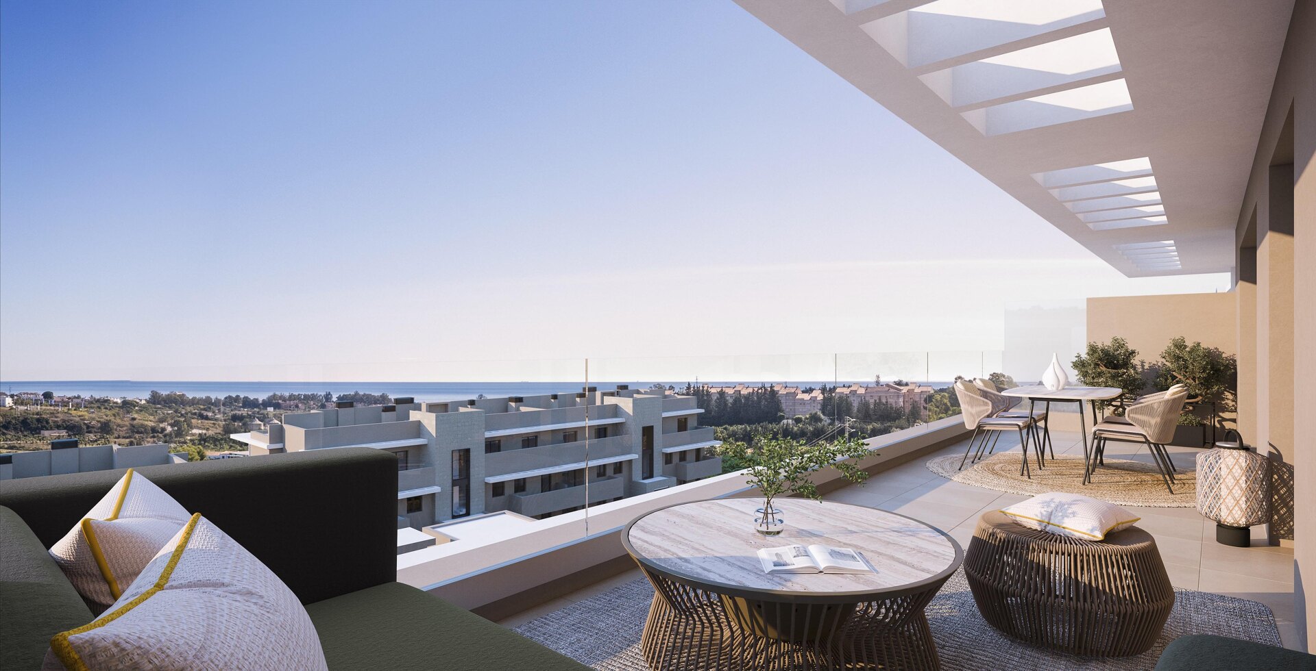 Capri, elegant apartments and penthouses overlooking the Mediterranean sea in Estepona