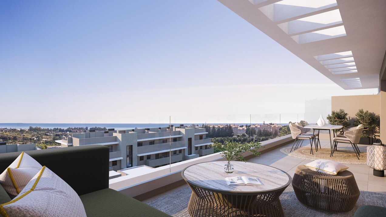 Capri, elegant apartments and penthouses overlooking the Mediterranean sea in Estepona