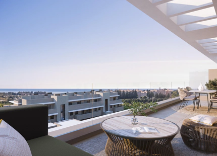 Capri, elegantes apartamentos y áticos con vistas al Mediterráneo en Estepona