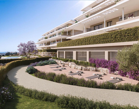 Capri, elegantes apartamentos y áticos con vistas al Mediterráneo en Estepona