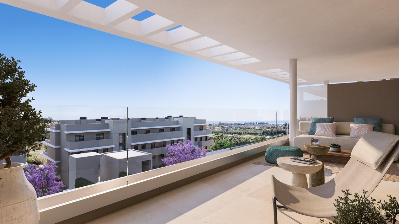 Capri, elegant apartments and penthouses overlooking the Mediterranean sea in Estepona