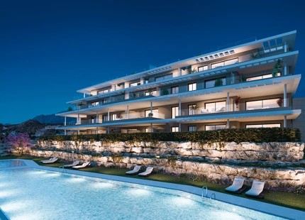 Capri, elegantes apartamentos y áticos con vistas al Mediterráneo en Estepona