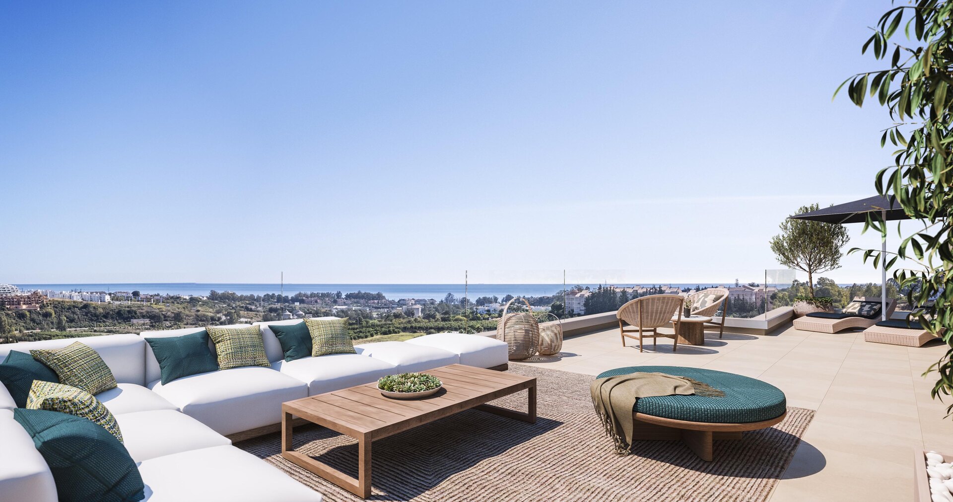 Capri, elegant apartments and penthouses overlooking the Mediterranean sea in Estepona