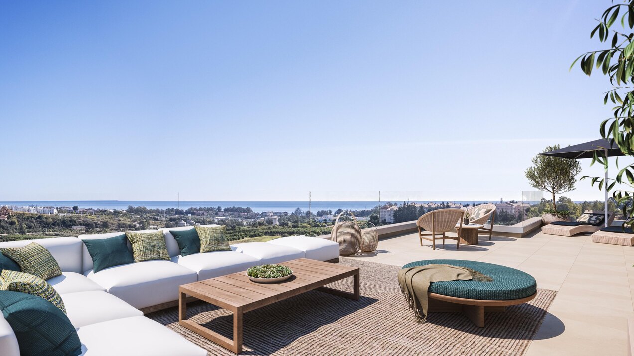Capri, elegant apartments and penthouses overlooking the Mediterranean sea in Estepona