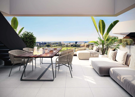 Symphony Suites, modern and elegant groundfloors and penthouses with sea views in the New Golden Mile