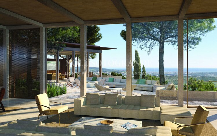 Grundstück zum Verkauf mit Projektideen für eine Villa des berühmten Architekten Gumuchdjian