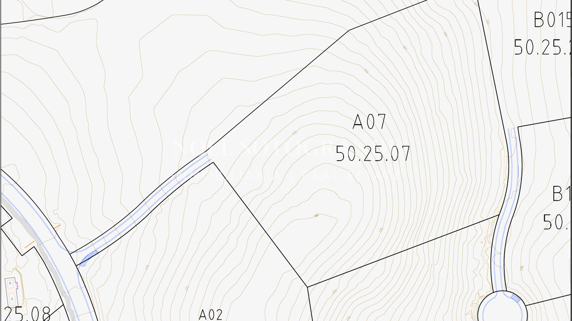 Baugrundstück mit Ideen für ein Villenprojekt zu verkaufen von Architekt Jan Jensen