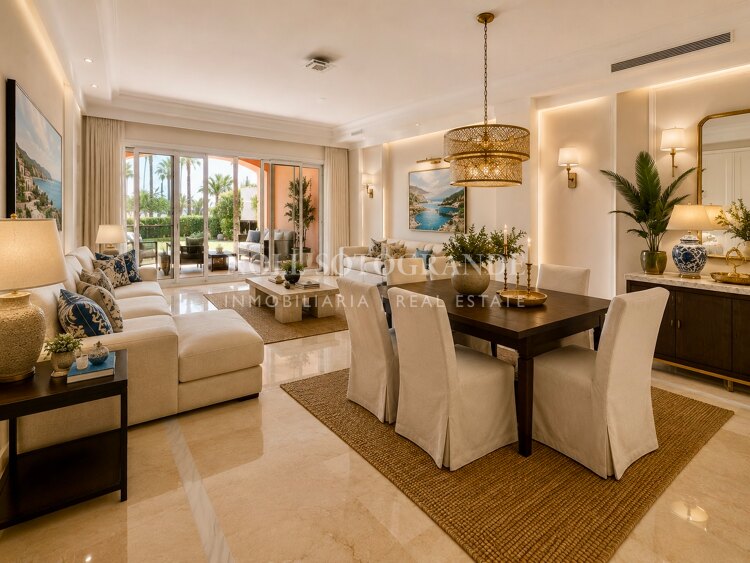 Ribera del Obispo Apartment for Sale, Private Garden & Marina Views