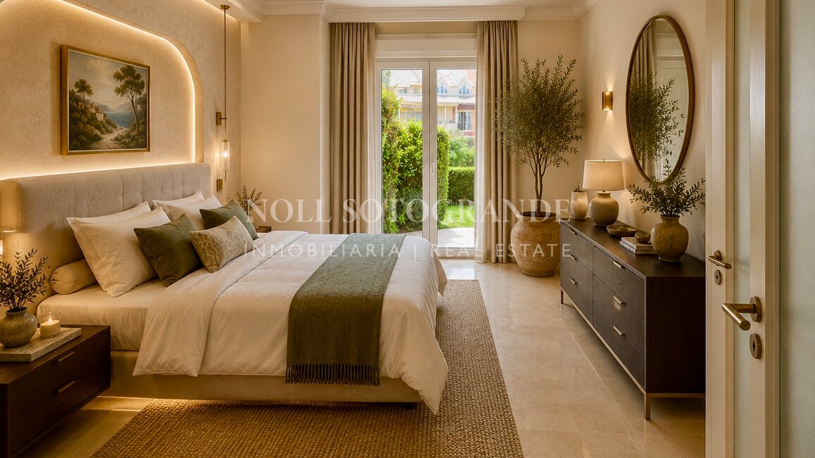 Ribera del Obispo Apartment for Sale, Private Garden & Marina Views