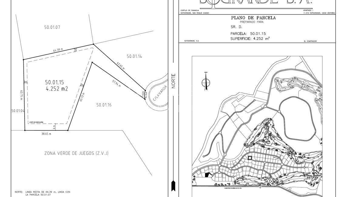 Large building plot for sale in La Reserva de Sotogrande