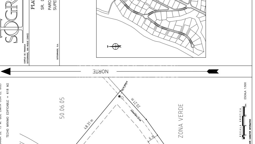 Building plot with available project and license