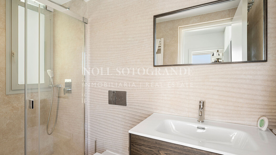 Frontline golf semi-detached villa with sea views for sale in La Reserva Sotogrande