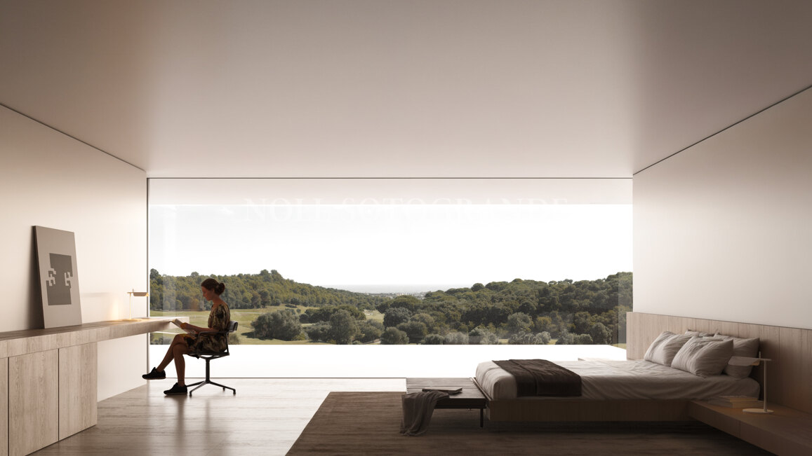 Villa Halo mit Panoramablick auf den Golfplatz in La Reserva, Sotogrande