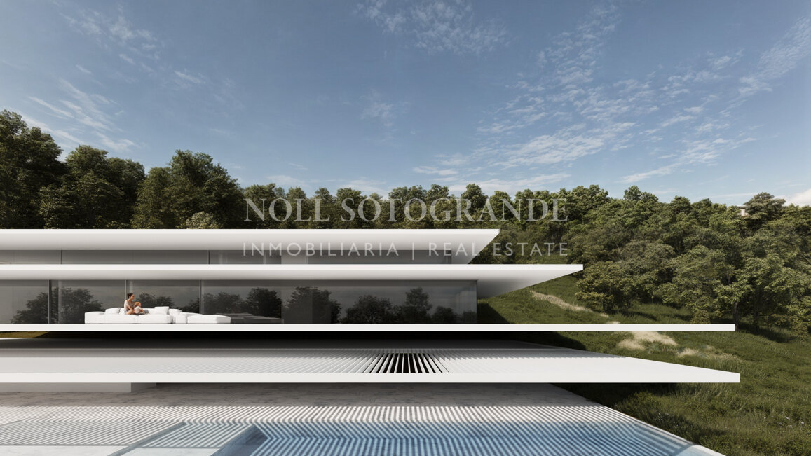 Villa Halo mit Panoramablick auf den Golfplatz in La Reserva, Sotogrande