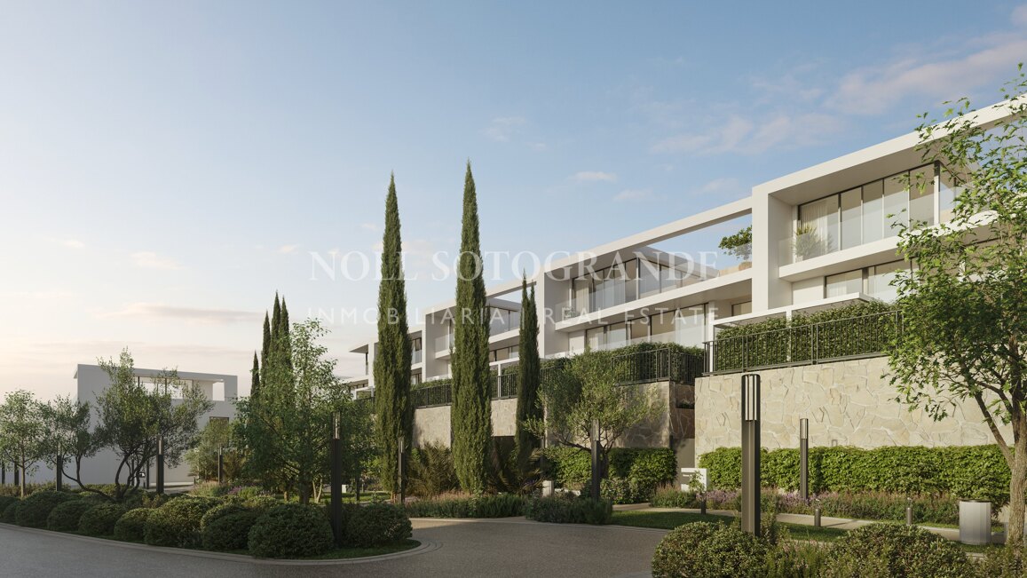 Ein neues Projekt von 14 Luxusreihenhäusern im Bau in Sotogrande