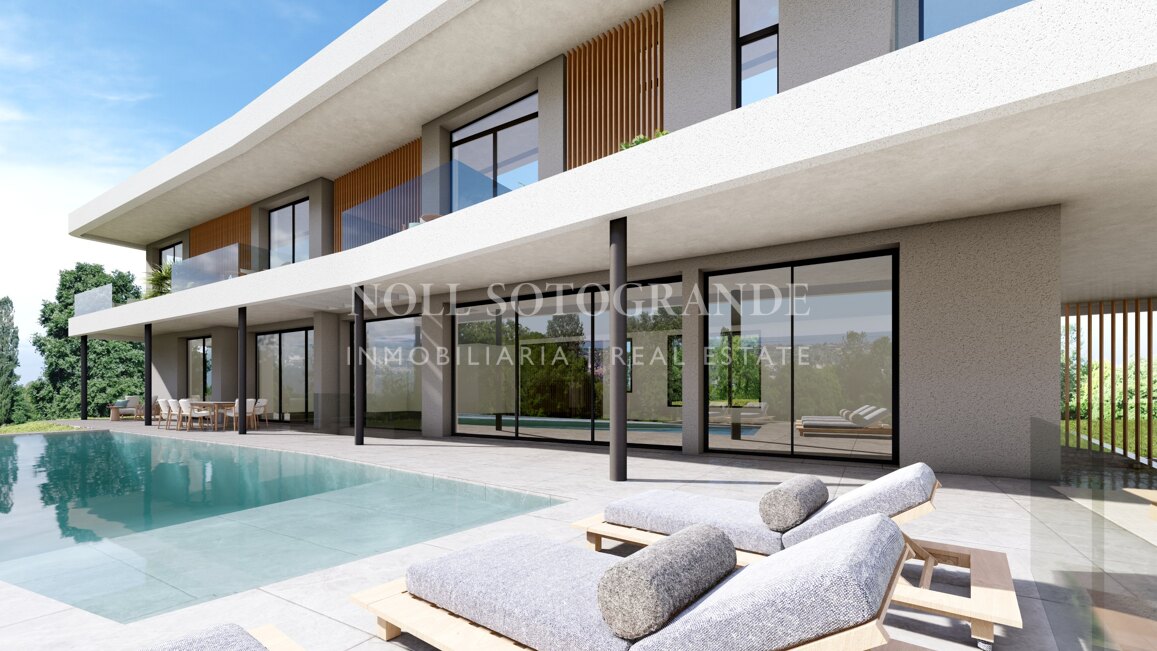 Flaches Baugrundstück mit Meerblick und Baugenehmigung in La Reserva de Sotogrande