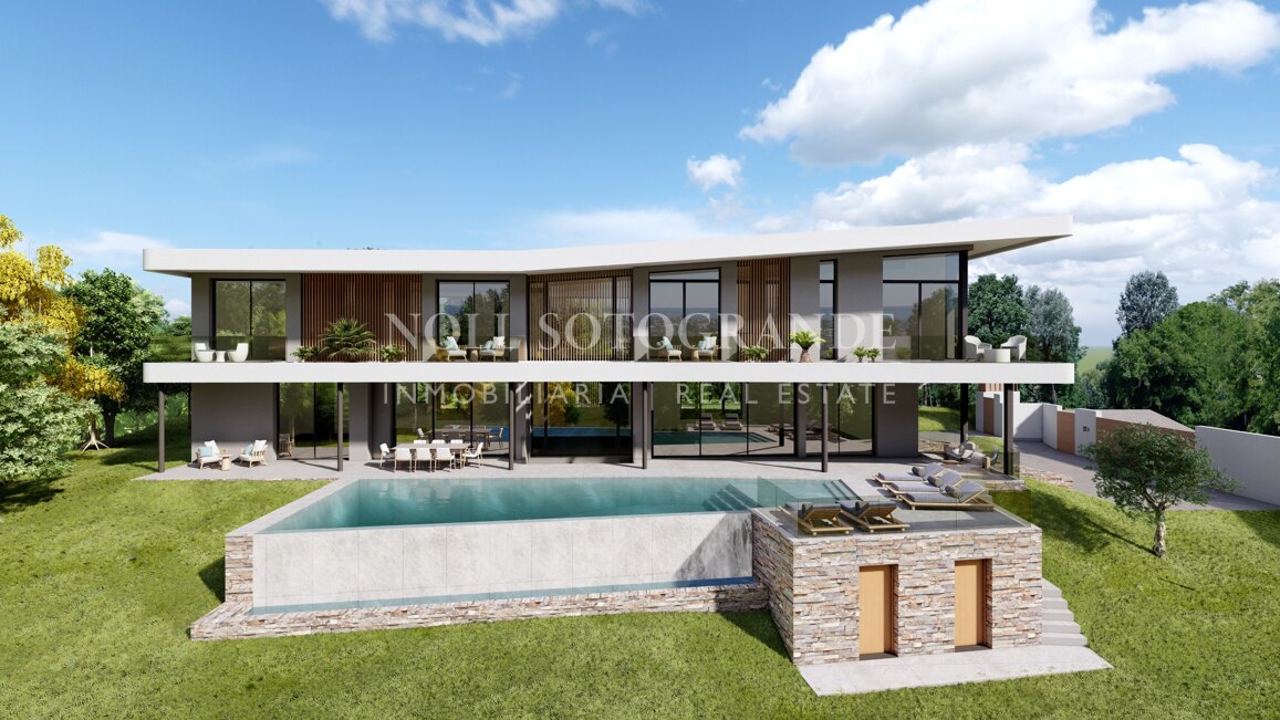 Flaches Baugrundstück mit Meerblick und Baugenehmigung in La Reserva de Sotogrande