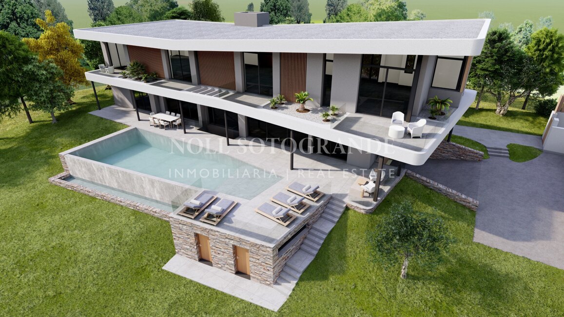 Flaches Baugrundstück mit Meerblick und Baugenehmigung in La Reserva de Sotogrande