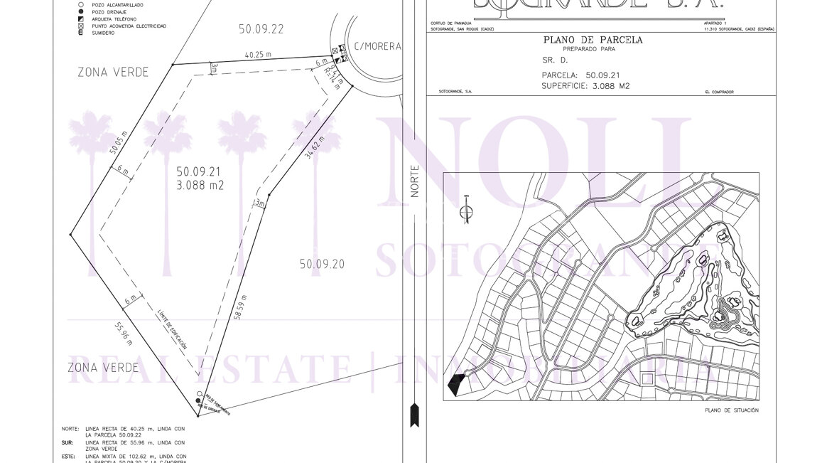 Vier zusammenhängende Grundstücke zum Verkauf in La Reserva, Sotogrande