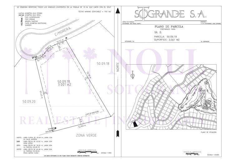Vier zusammenhängende Grundstücke zum Verkauf in La Reserva, Sotogrande