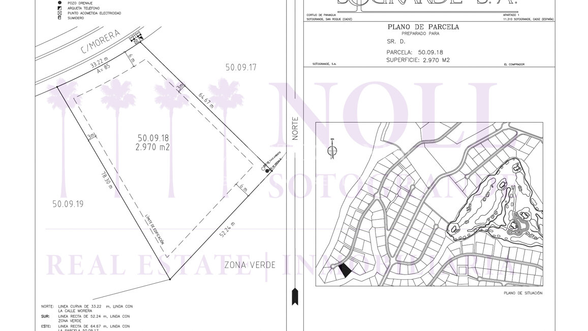 Vier zusammenhängende Grundstücke zum Verkauf in La Reserva, Sotogrande