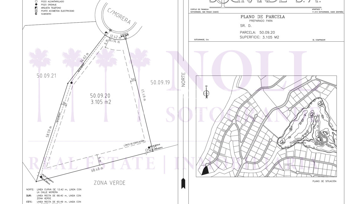 Vier zusammenhängende Grundstücke zum Verkauf in La Reserva, Sotogrande