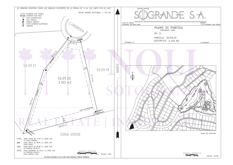 Vier zusammenhängende Grundstücke zum Verkauf in La Reserva, Sotogrande