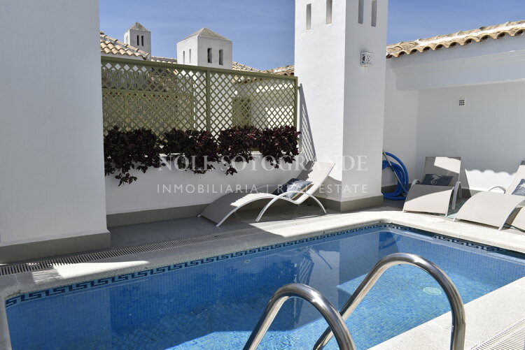 Penthouse with private pool in Ribera de Alboaire for holiday rentals