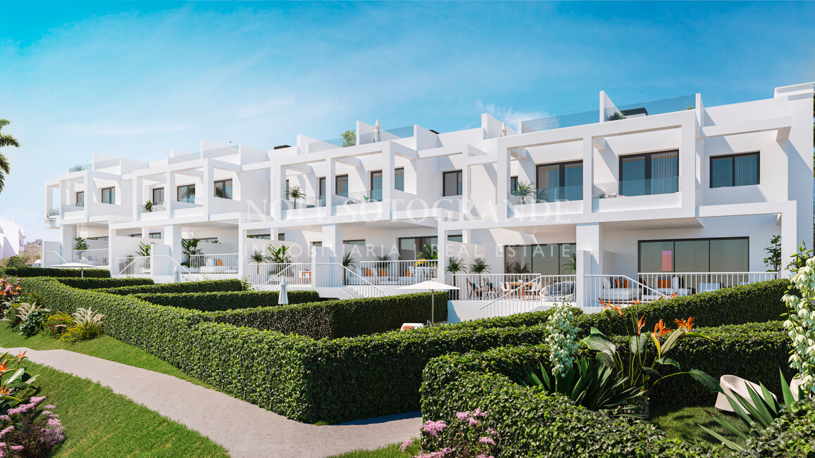 Townhouse with amazing views for sale off-plan in Bahia de las Rocas, Manilva