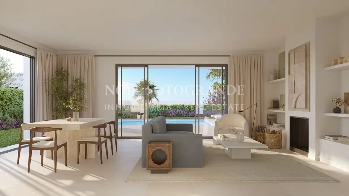 Moderne Häuser am Golfplatz vom Plan zum Verkauf in La Reserva