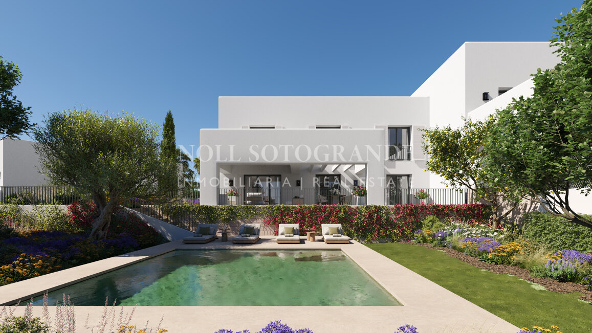 Moderne Häuser am Golfplatz vom Plan zum Verkauf in La Reserva