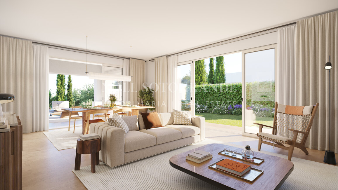 Moderne Häuser am Golfplatz vom Plan zum Verkauf in La Reserva