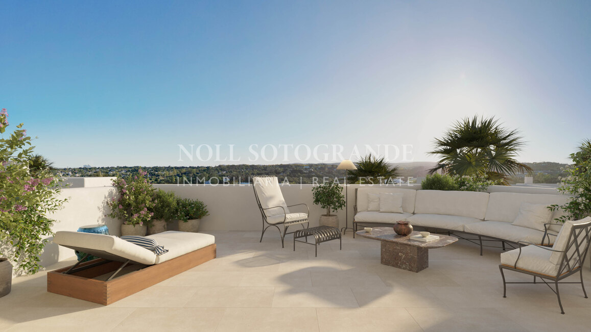 Moderne Häuser am Golfplatz vom Plan zum Verkauf in La Reserva