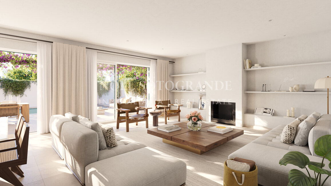 Moderne Häuser am Golfplatz vom Plan zum Verkauf in La Reserva