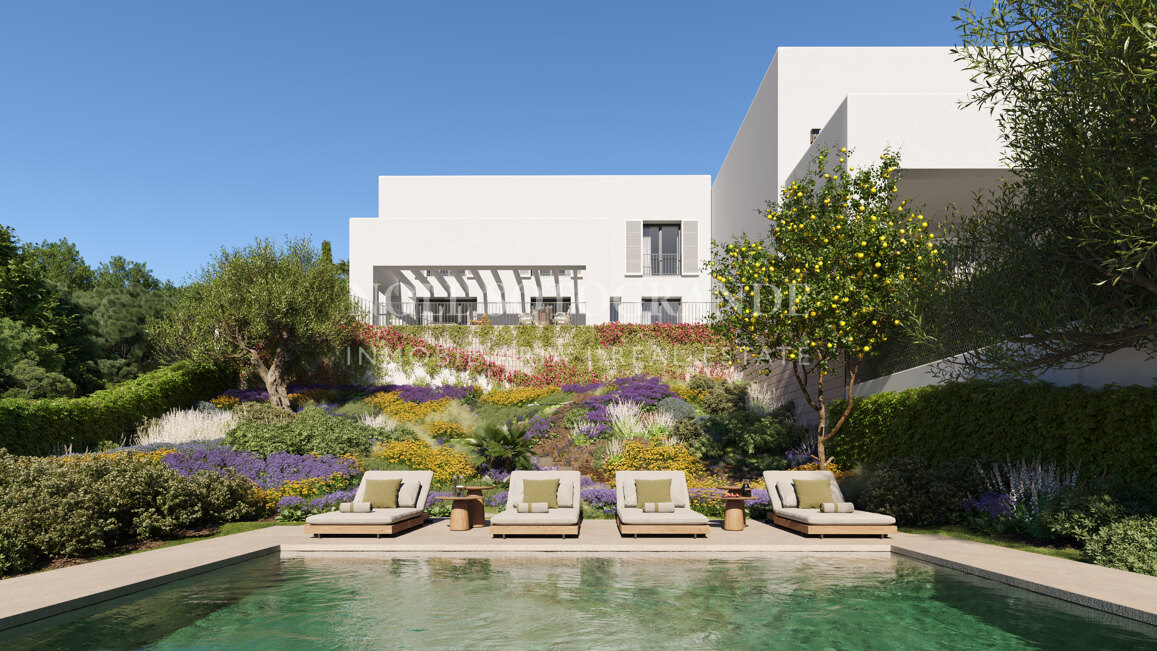 Moderne Häuser am Golfplatz vom Plan zum Verkauf in La Reserva