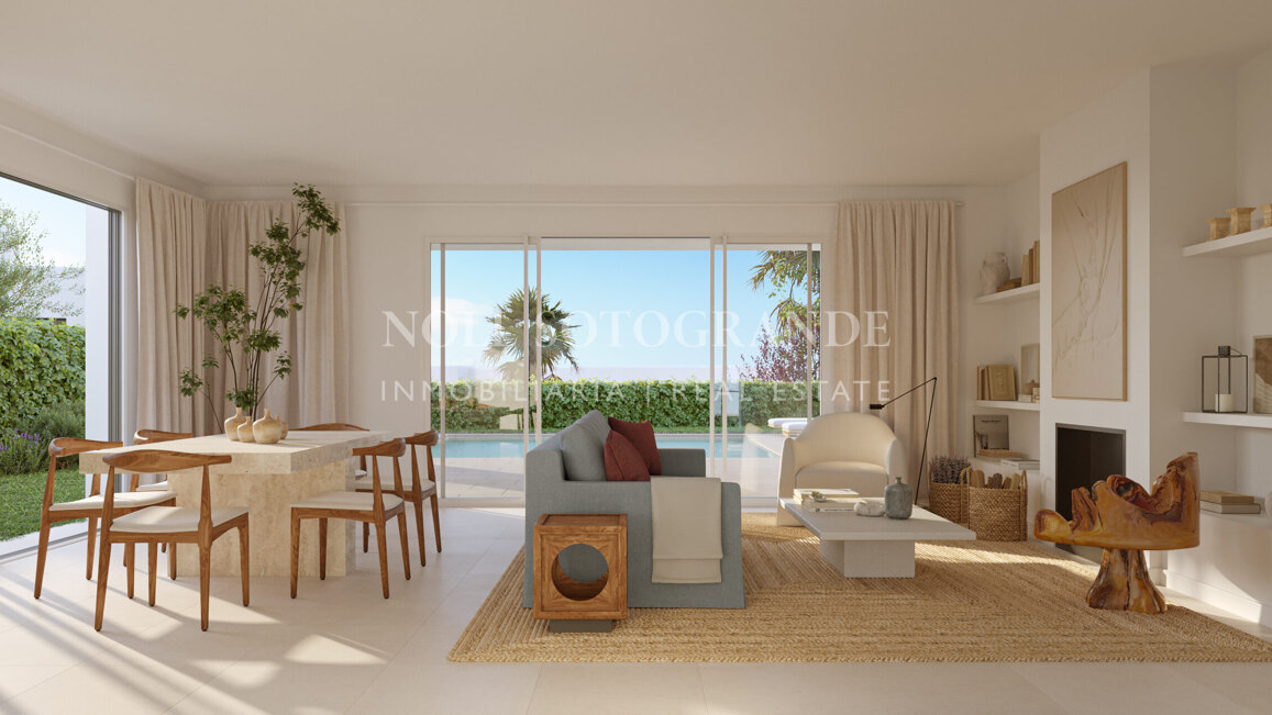 Moderne Häuser am Golfplatz vom Plan zum Verkauf in La Reserva