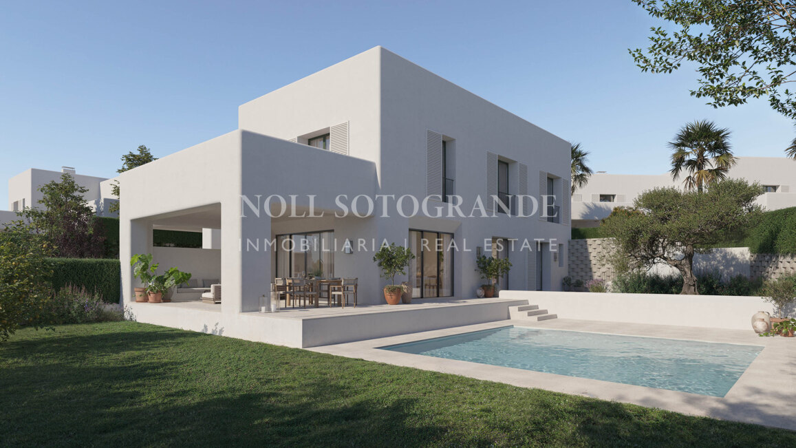 Moderne Häuser am Golfplatz vom Plan zum Verkauf in La Reserva