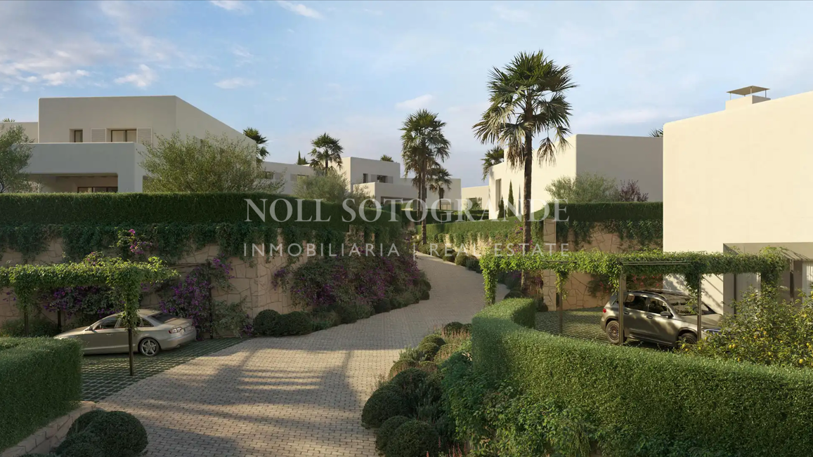 Moderne Häuser am Golfplatz vom Plan zum Verkauf in La Reserva