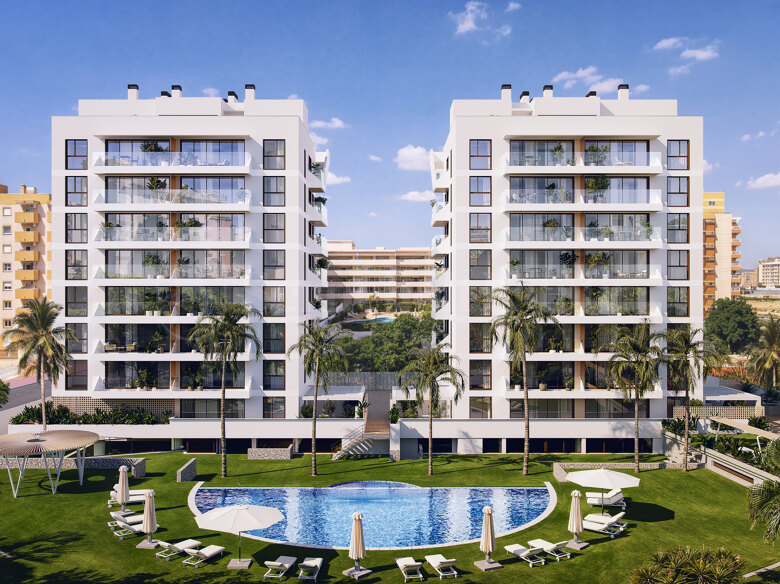 Contemporary 2-Bedroom Penthouse in an Exclusive Guardamar del Segura Complex, featuring Premium Resort-Style Amenities.