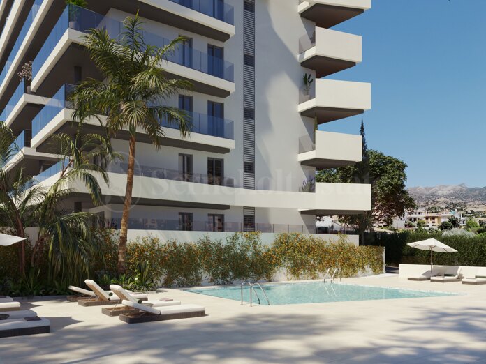 3-zimmer, 2-badezimmer apartment mit Meerblick in Fuengirola