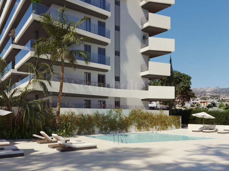 3-zimmer, 2-badezimmer apartment mit Meerblick in Fuengirola