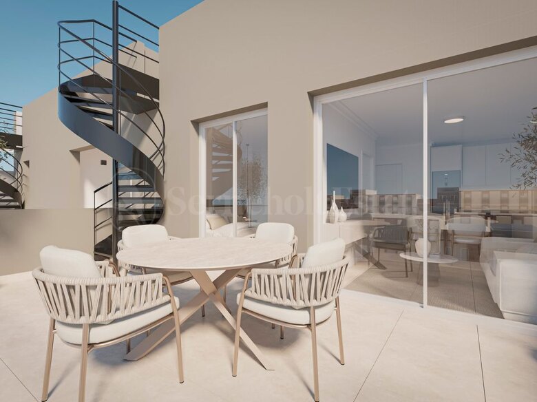 One-bedroom penthouse with a private terrace