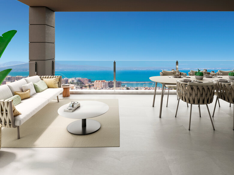 Exclusive Penthouse with Private Rooftop Solarium in Eden Beach in La Mata