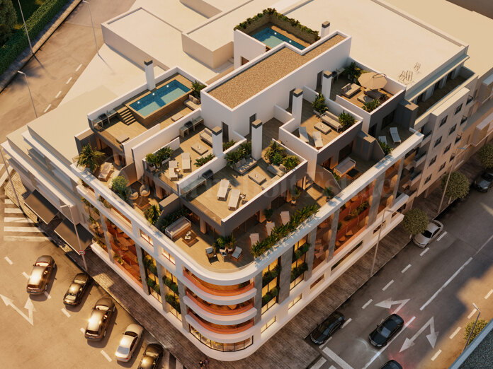 Lyxig takvåning med privat takterrass i Torrevieja